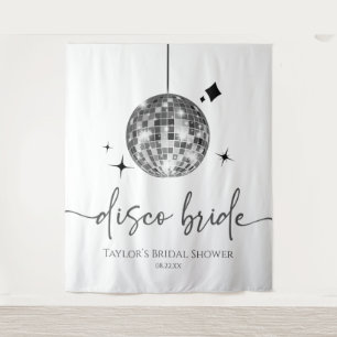 Tenture Fête des mariées Silver Disco Ball Disco Bride