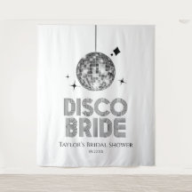 Fête des mariées Silver Disco Ball Disco Bride