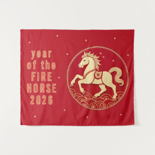 Tenture Fête du Nouvel An chinois 2026, année du Cheval