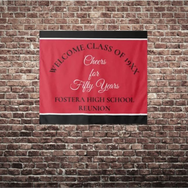 Tenture Fêtez ! 50e Réunion de classe (Créateur téléchargé)