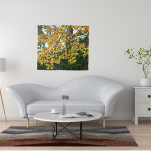 Tenture Feuille d'érable jaune japonais