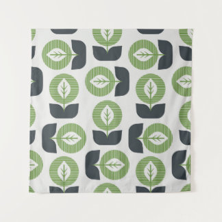 Tenture Feuilles Abstraits rétro : Style Vintage sans fail