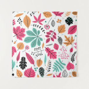 Tenture Feuilles d'automne Abstrait Motif sans fil