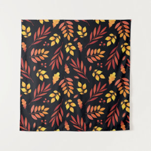 Tenture Feuilles d'automne colorées Motif d'aquarelle