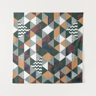 Tenture Feuilles de palmiers géométriques, motif à la mode