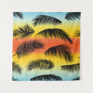 Tenture Feuilles de palmiers : motif sans soudure.