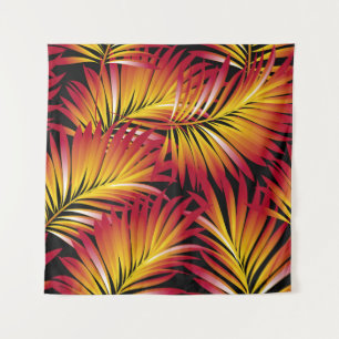 Tenture Feuilles de palmiers tropicaux, feuilles de jungle