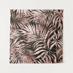 Tenture Feuilles de palmiers tropicaux, jungle. Patte flor