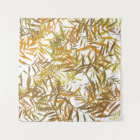 Feuilles de saule dorées, bronze et brunes