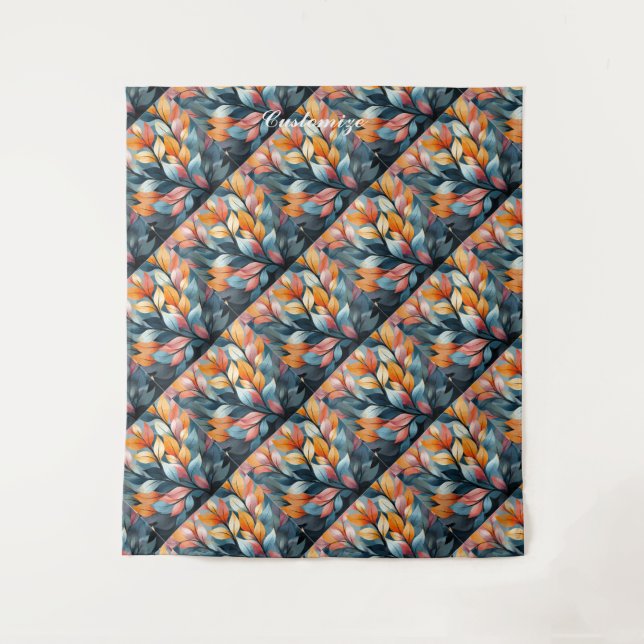 Tenture Feuilles multicolores Thunder_Cove (Devant)