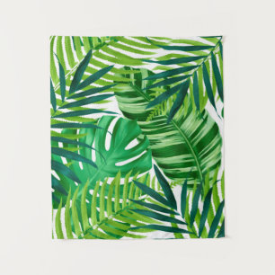 Tenture Feuilles verts tropicaux