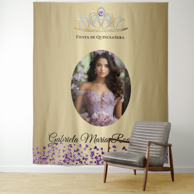 Tenture Fiesta de Quinceañera (En situation)