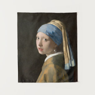 Tenture Fille avec une oreille perle   Johannes Vermeer