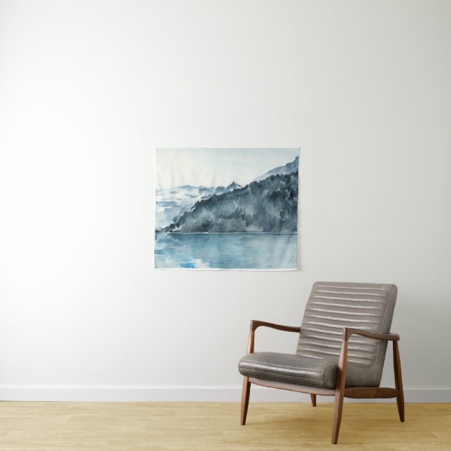 Tenture Fjords d'hiver (En situation (horizontale))
