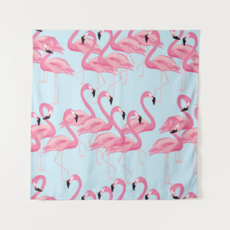 Tenture Flamant rose : Tropical Vintage Print