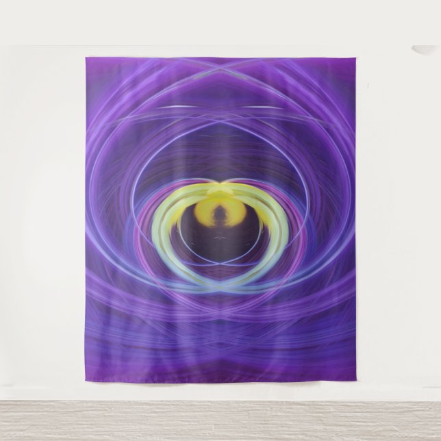 Tenture flamme violette (Devant)