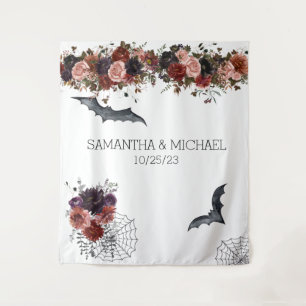 Tenture Fleur aquarelle de mariage floral d'automne Hallow