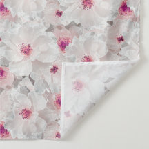 Fleur blanche et rose délicate