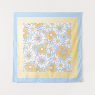 Tenture Fleur d'art de campagne jaune