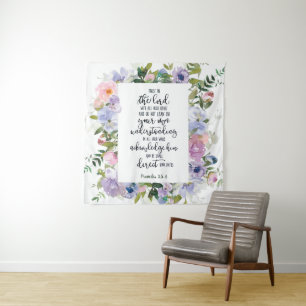 Tenture Fleur de confiance dans le Seigneur