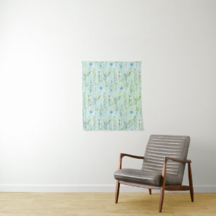 Tenture Fleur de flore rustique du dégradé de l'aquarelle