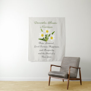 Tenture Fleur de naissance de décembre Narcisse Élégant