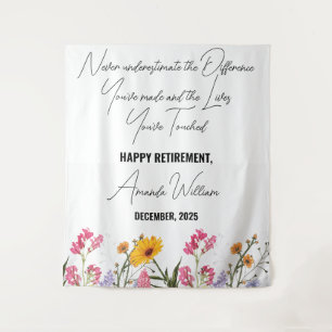 Tenture Fleur de retraite personnalisée Fleur de couvertur