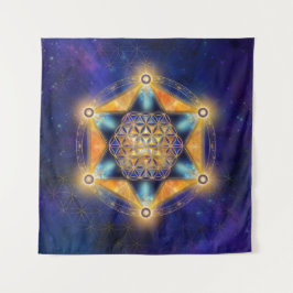 Tenture Fleur de vie Merkaba Star - Géométrie sacrée