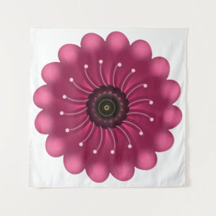 Tenture Fleur Fantastique Rose Luminescente Fleur Floral