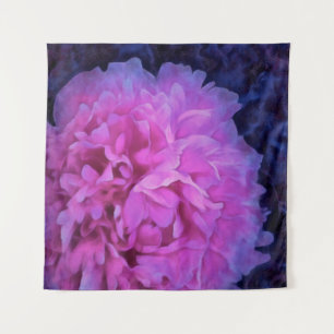 Tenture Fleur rose Lush