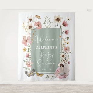 Tenture Fleur sauvage Fée Sage Blush Accueil