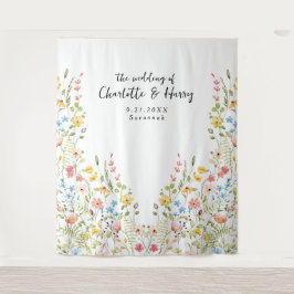 Tenture Fleur sauvage Moderne Jardin Mariage Photo fond