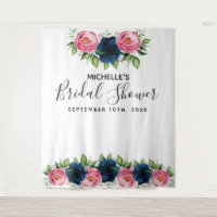 Fleurs bleues roses poussiéreuses blanches pour Ba