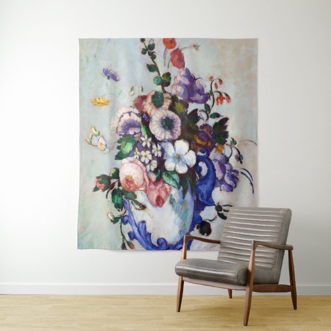 Tenture Fleurs dans un Vase Rococo, Paul Cezanne (En situation)