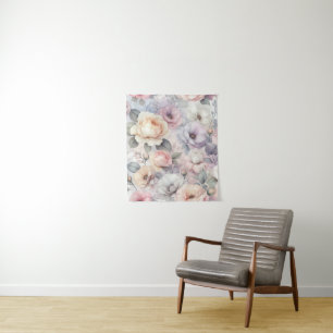 Tenture Fleurs de rose élégantes