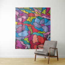 Fleurs de verre Abstraites Arc-en-ciel