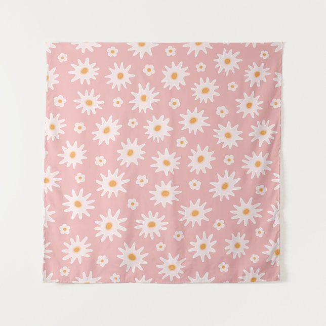 Tenture Fleurs marguerites sans couture motif. Fond floral (Devant)