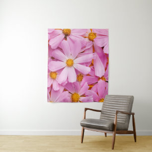 Tenture Fleurs roses