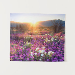 Tenture Fleurs sauvages au coucher du soleil   Désert d'An