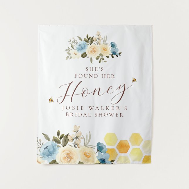 Tenture Floral Bee Bridal Shower (Devant)