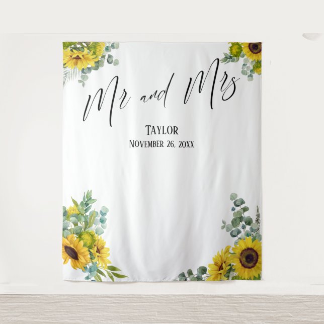 Tenture Floral M. et Mme. Fond photo (Devant)