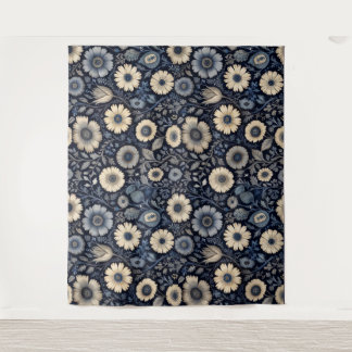 Tenture Florales artistiques d'Indigo | Design Motif aquar