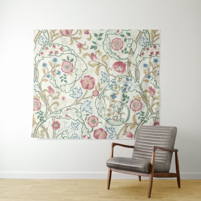 Tenture Flore, motifs floraux, William Morris (En situation (horizontale))