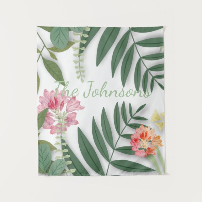 Tenture Flore tropicale (Devant)