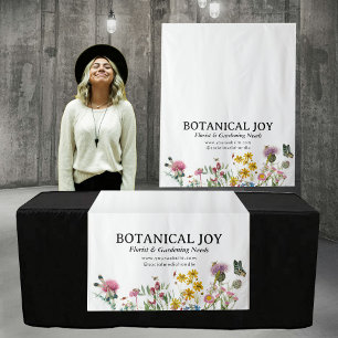 Tenture Florist Garden Pop Up Shop Table Runner Inscriptio