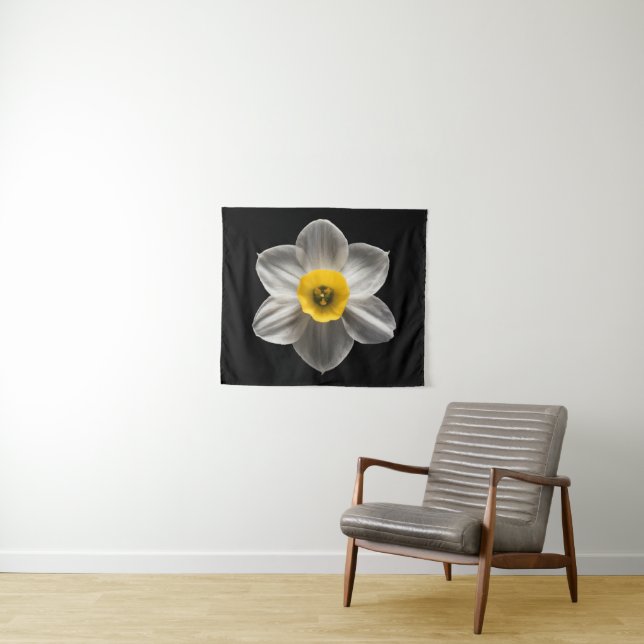 Tenture Flowers | White Daffodil Flower (En situation (horizontale))