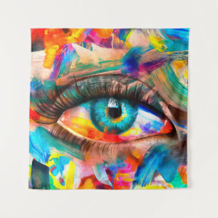 Tenture "Fluorite" - peinture à l'huile. Photo conceptuell