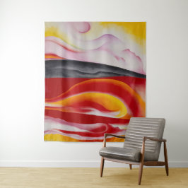 Tenture Flux rouge, jaune et noir | Georgia O'Keeffe |