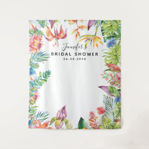 Tenture Fond de cabine photo de douche de mariage Tropical
