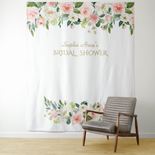 Tenture Fond de cabine photo de mariage Fleurs Roses